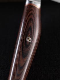Sujihiki-Messer Miyabi, Griff: Pakkaholz, Silberfarben, Dunkles Holz, L 38 cm