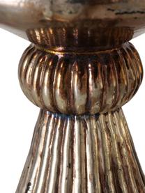 Set de candelabros Brenell, 2 uds., Vidrio pintado, Plateado, Set de diferentes tamaños