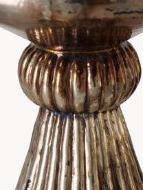 Komplet świeczników Brenell, 2 elem., Szkło lakierowane, Odcienie srebrnego, Komplet z różnymi rozmiarami