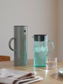 Wasserkaraffe EM77, 1.5 L, Kunststoff, Türkisgrün, transparent, 1.5 L