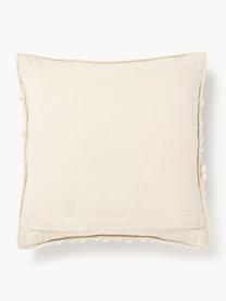 Housse de coussin en laine Loca, Blanc cassé, blanc crème, larg. 50 x long. 50 cm