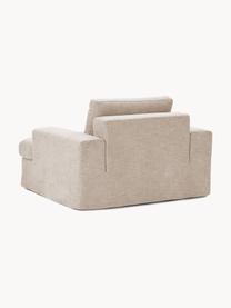 Fauteuil avec revêtement amovible Russell, Tissu beige, larg. 103 x prof. 112 cm