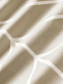 Funda de almohada de algodón estampada Mirja, Beige claro, An 45 x L 110 cm