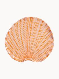 Servírovací talíř Shellegance, D 31 cm, Glazovaná kamenina, Růžová, oranžová, Š 31 cm, H 28 cm