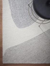 Tapis en laine tufté à la main Aspen, 52 % laine, 35 % polyester, 13 % polyamide, Beige, gris, larg. 200 x long. 300 cm (taille L)