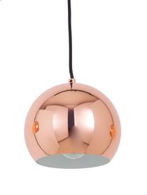 Große Kugel-Pendelleuchte Ball, Baldachin: Metall, lackiert, Kupferfarben, B 100 x T 18 cm