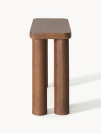Konzolový stolek z dubového dřeva Kalia, Masivní dubové dřevo

Tento produkt je vyroben z udržitelných zdrojů dřeva s certifikací FSC®., Dubové dřevo, hnědě lakováné, Š 110 cm, V 77 cm