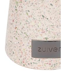 Ronde tuin bijzettafel Victoria van terrazzo in roze, Roze, Ø 41 x H 47 cm