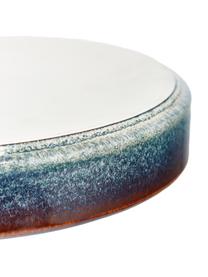 Ručně vyrobený hluboký talíř s barevným přechodem Quintana, 2 ks, Jantarová, hnědá, modrá