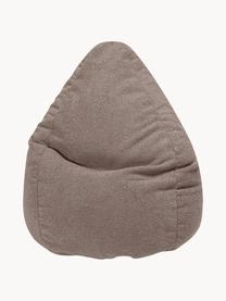 Sitzsack Tessa aus Bouclé, Bezug: Bouclé (100 % Polyester) , Bouclé Taupe, Ø 70 x H 110 cm