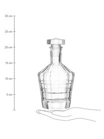 Whiskeyset Spiritii, met reliëf, 3-delig, Glas, Transparant, Set met verschillende formaten