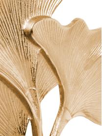 Decoración de pared artesanal Ginkgo Gold, Aluminio con pintura en polvo, Dorado, An 38 x Al 36 cm