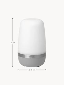 Mobilní exteriérová stolní LED lampa Spirit, stmívatelná, Bílá, světle šedá, Ø 10 cm, V 15 cm