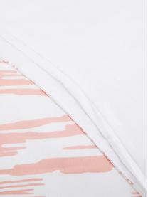 Parure copripiumino in cotone Raden, Cotone, Fronte: rosa, bianco Retro: bianco, 200 x 200 cm