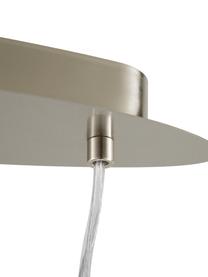 Ovale hanglamp Jamie, Fitting: vernikkeld metaal, Taupe, goudkleurig, B 78 x H 22 cm