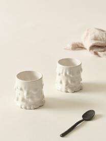 Mugs de forme organique Lumi, 2 pièces, Porcelaine dolomitique, Blanc, Ø 9 x haut. 8 cm, 230 ml