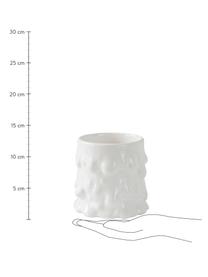 Taza con forma orgánica Lumi, 2 uds., Porcelana Dolomita, Blanco, Ø 9 x Al 8 cm, 230 ml