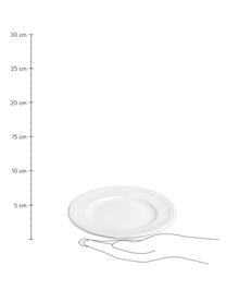 Platos pan de porcelana Ouverture, 6 uds., Porcelana, Blanco, Ø 16 cm