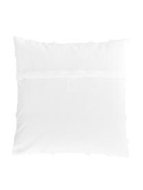 Housse de coussin 50x50 blanc tufté Lorna, Blanc