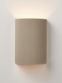 Wandlamp Hilko, Lampenkap: kunsthars, Beige, B 19 x H 25 cm