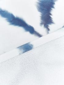 Ľahká plážová osuška s batikovým vzorom Shibori, Biela, modrá