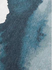 Teppich Iode mit abstraktem Muster, 100 % Polyester, Petroltöne, B 80 x L 150 cm (Grösse XS)
