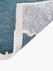 Teppich Iode mit abstraktem Muster, 100 % Polyester, Petroltöne, B 80 x L 150 cm (Größe XS)