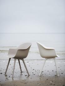 Zahradní židle s područkami Bat, Umělá hmota, odolná vůči povětrnostním vlivům, Matná bílá, Š 61 cm, H 57 cm