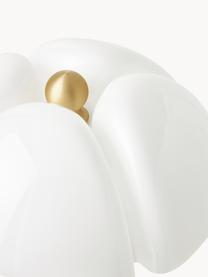Grosse dimmbare LED-Tischlampe Pipistrello, höhenverstellbar, Goldfarben, matt, Ø 40 x H  50 - 62 cm