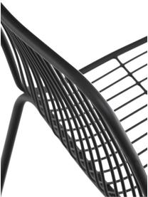 Kovová zahradní židleTirana, 2 ks, Černá
