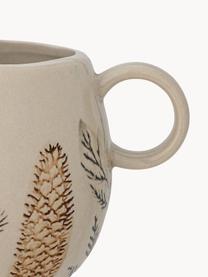 Tazas de gres Hollie, 2 uds., Cerámica de gres, Beige, multicolor, Ø 10 x Al 9 cm, 450 ml