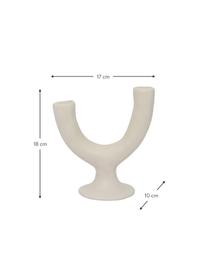 Candelabro bianco crema fatto a mano Two Arms, Ecomix
Ecomix è una miscela ecologica di polpa di carta riciclata, gomma naturale e polvere di gesso, Bianco crema opaco, Larg. 17 x Alt. 18 cm