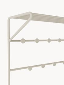 Wand-Garderobe Nash aus Metall, Metall, pulverbeschichtet, Hellbeige, B 80 x H 152 cm