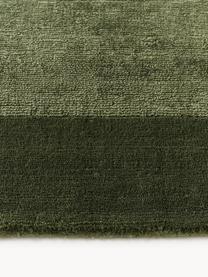 Tapis à poils ras Kari, 100 % polyester, certifié GRS, Tons verts, larg. 80 x long. 150 cm (taille XS)