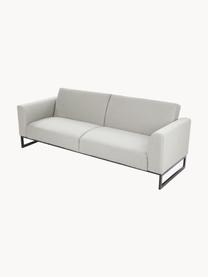 Schlafsofa Josephine (3-Sitzer), Bezug: 100% Polyester Der hochwe, Gestell: Massives Kiefernholz und , Füße: Metall, Webstoff Hellgrau, B 238 x T 85 cm