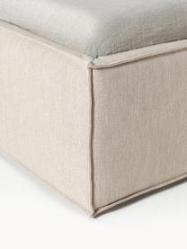 Gestoffeerd bed Dream met opbergruimte, Bekleding: polyester (gestructureerd, Frame: massief grenenhout en pla, Geweven stof beige, B 200 x L 200 cm