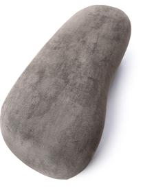 Panca curva Alba, Rivestimento: 97% poliestere, 3% nylon , Struttura: legno massiccio di abete , Piedini: plastica, Tessuto taupe, Larg. 130 x Prof. 62 cm
