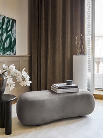 Hocker Alba, Bezug: 97% Polyester, 3% Nylon D, Gestell: Massives Fichtenholz, Bir, Webstoff Taupe, B 130 x T 62 cm