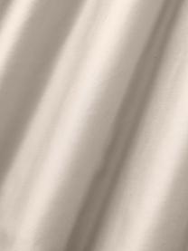 Elastická plachta na topper matrac z bavlneného saténu Comfort, Svetlobéžová, Š 90 x D 200 cm, V 15 cm