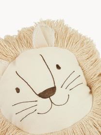 Peluche en coton Lion, Blanc crème, beige clair, larg. 40 x haut. 16 cm