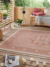 In- & outdoor vloerkleed Anjara in vintage look, 100% polypropyleen, Terracottarood, beige, B 200 x L 290 cm (maat L)