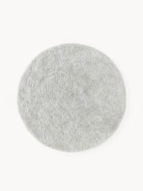 Tapis rond épais et moelleux Leighton, Gris clair, Ø 150 cm (taille M)
