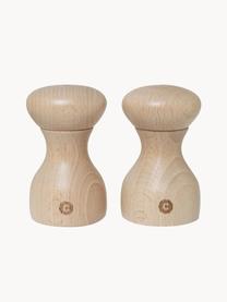 Set saliera e pepiera in legno di faggio Lyon 2 pz, Legno chiaro, Ø 6 x Alt. 10 cm