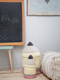 Panier de rangement artisanal pour enfants Pencil, haut. 45 cm, 97 % coton, 3 % fibres synthétiques, Multicolore, Ø 25 x haut. 45 cm