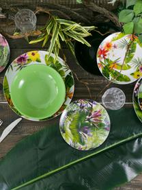 Geschirr-Set Tropical Jungle mit tropischem Design, 6 Personen (18-tlg.), Mehrfarbig, Set mit verschiedenen Grössen