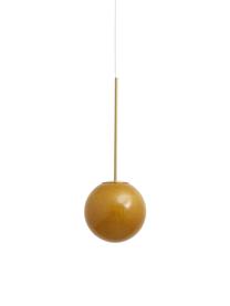 Petite suspension boule ambrée Seth, Ambré, couleur dorée, Ø 25 x haut. 68 cm