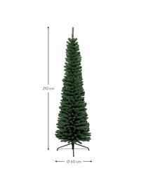 Sapin de Noël artificiel Pencil, haut. 210 cm, Plastique (PVC), Vert, Ø 60 x haut. 210 cm