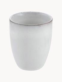 Tasses à expresso artisanales Nordic Sand, 6 pièces, Grès cérame, Gris clair, Ø 7 x haut. 8 cm, 100 ml