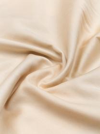 Housse de couette en satin de coton bio Aimee de Candice Gray, Vert, beige, larg. 140 x long. 200 cm