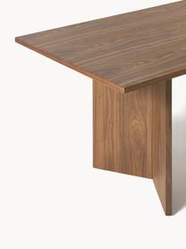 Drevený jedálenský stôl Toni, 200 x 90 cm, MDF-doska strednej hustoty s orechovou dyhou, lakované

Tento produkt je vyrobený z trvalo udržateľného dreva s certifikátom FSC®., Orechové drevo, Š 200 x D 90 cm